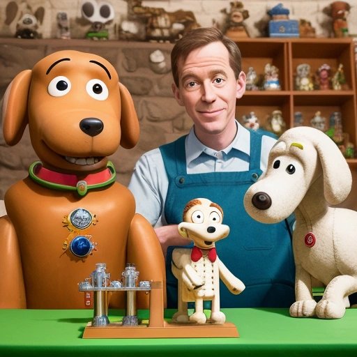 Wallace unveiling an invention