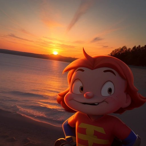 Bob enjoying a sunset