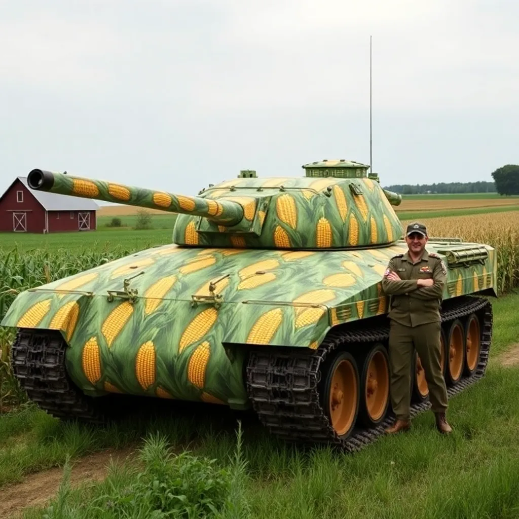 “Operation Kernel Panic”: the corn-print tank