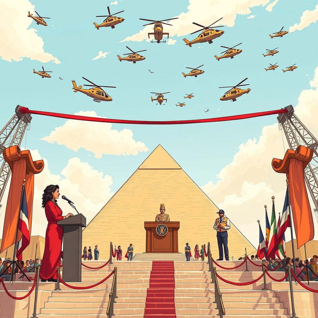 Ribbon-cutting that requires its own logistics industry