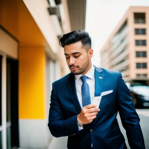 Person walking proudly with a walking license