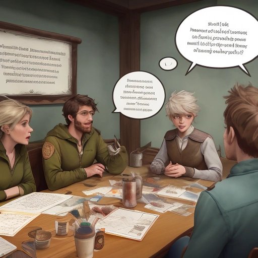 Team Pathfinders debating how to make a translation visually appealing as a raspberry tart