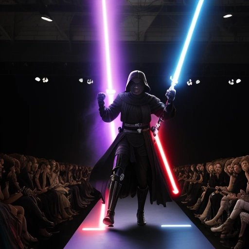 Lightsaber Duel on the Catwalk