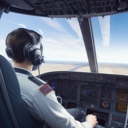 Pilot using on-board computer