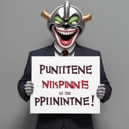 Mischievous Chrome with wind questions sign