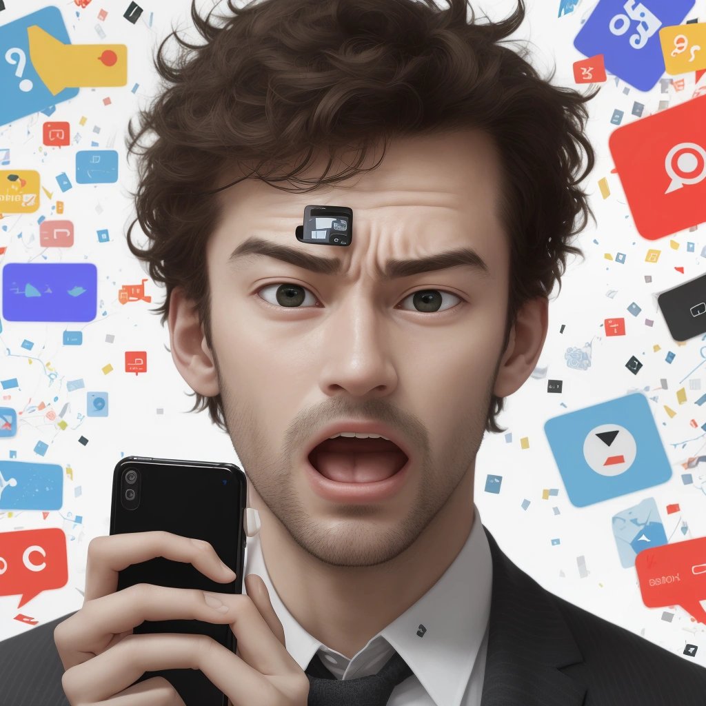 Man discovering hidden notification feature