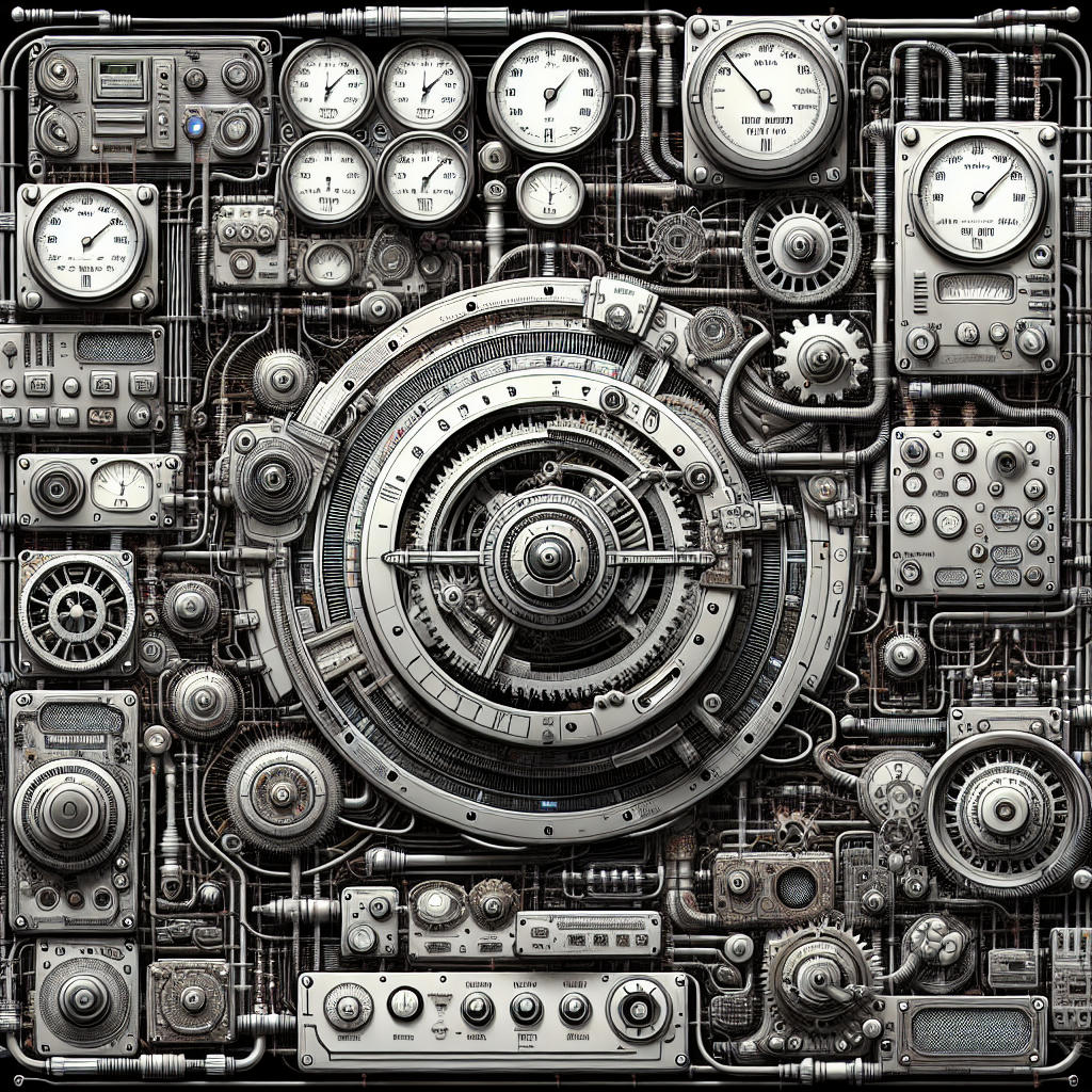 Schematic diagram of a time machine.
