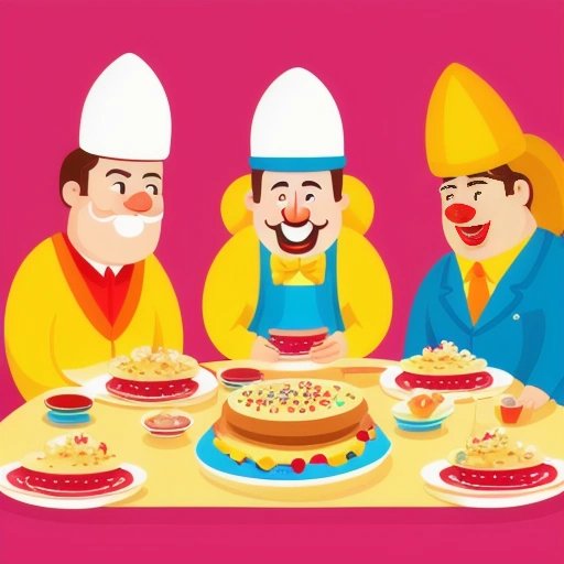 World leaders at a pancake buffet