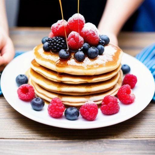 People from different nations enjoying a pancake together