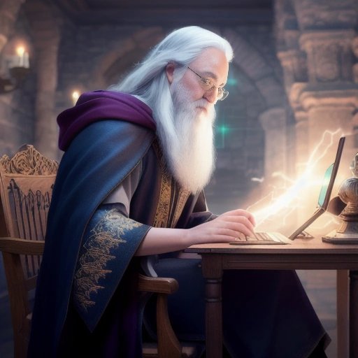 Wizard using endofunctors to code a program