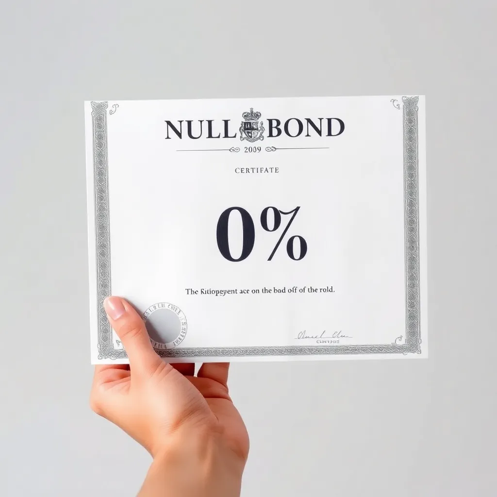 The “Null Bond” certificate yielding 0%