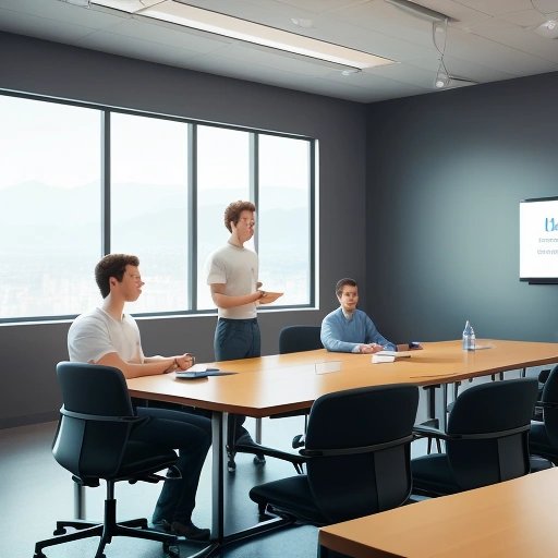 Meta employees discussing Zuckerberg's new title