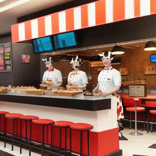 Fast-food restaurant celebrating Cow Appreciation Day