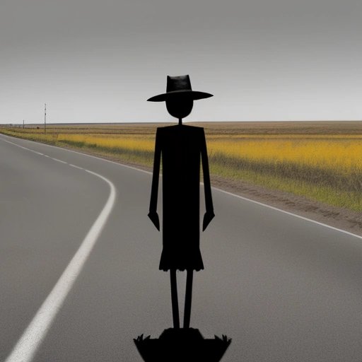 Scarecrow on the highway
