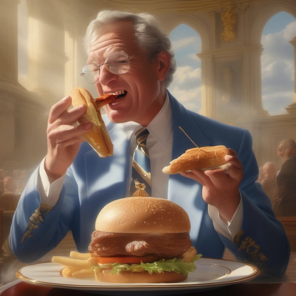 Freemason in burger bliss