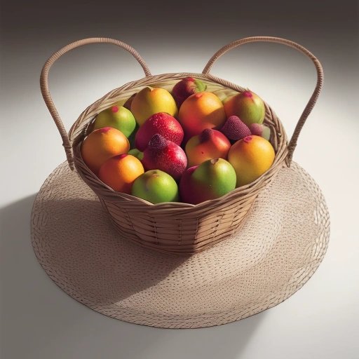 Perfectly arranged fruit basket