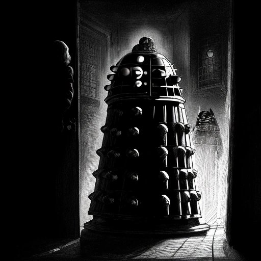 User hiding from Dalek