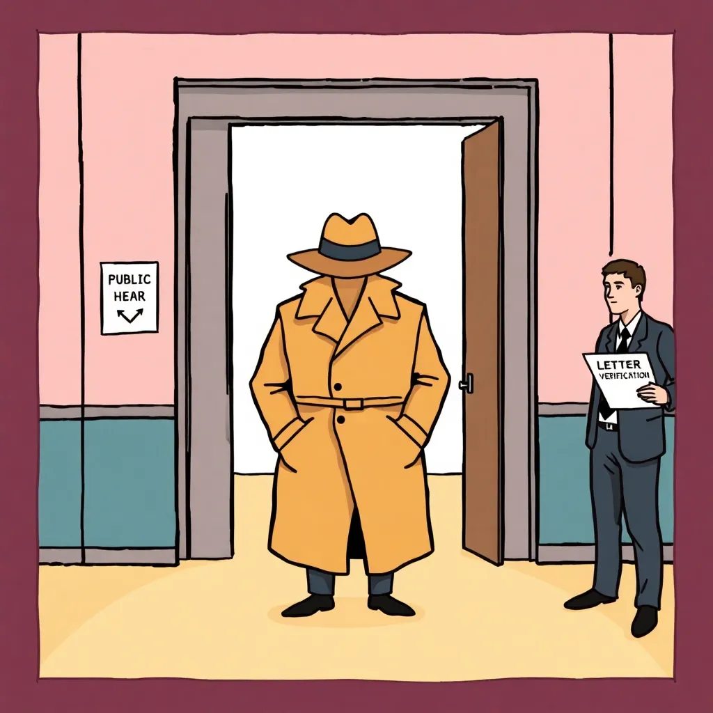 W caught trying to enter as “two Vs in a trench coat”