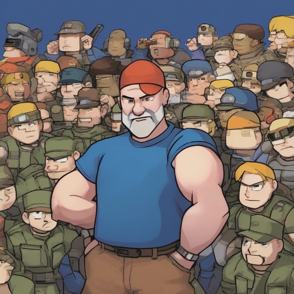 Dave Thompson as the revered commander of the Game Boy Advance Wars universe