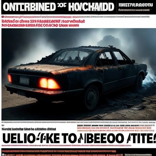 Newspaper headline about the UFO attack