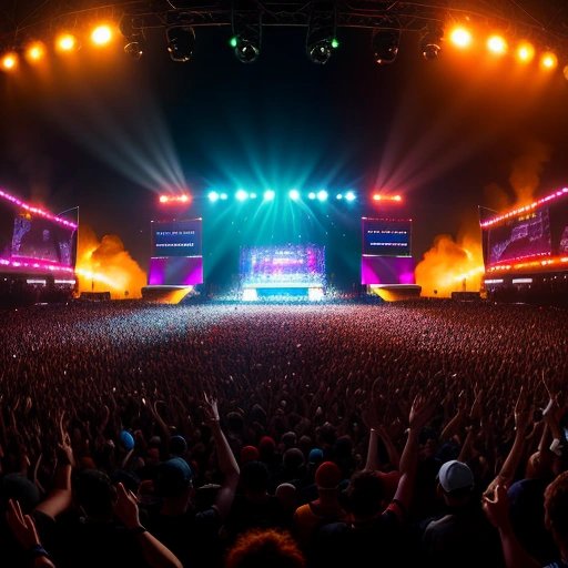 Crowd at a festival experiencing hardstep dubstyle