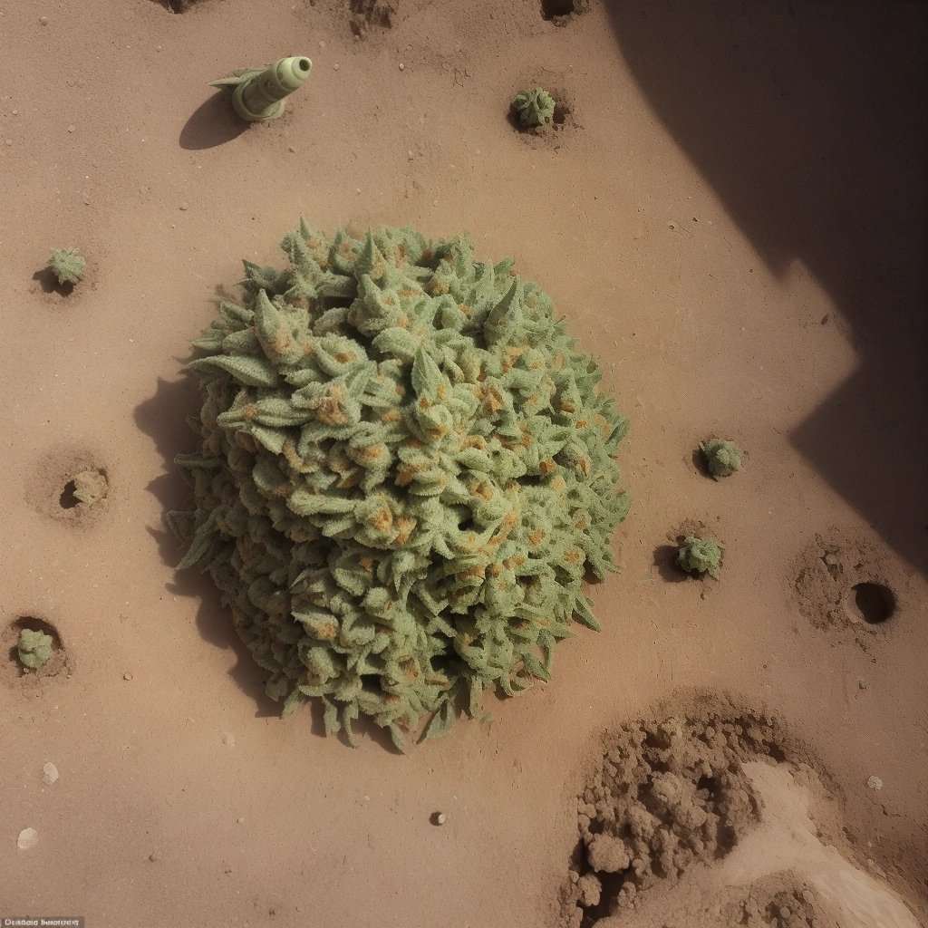 Aliens observing the marijuana plantation