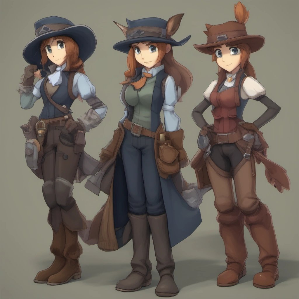 Littlepip, Homage, Velvet, and Calamity