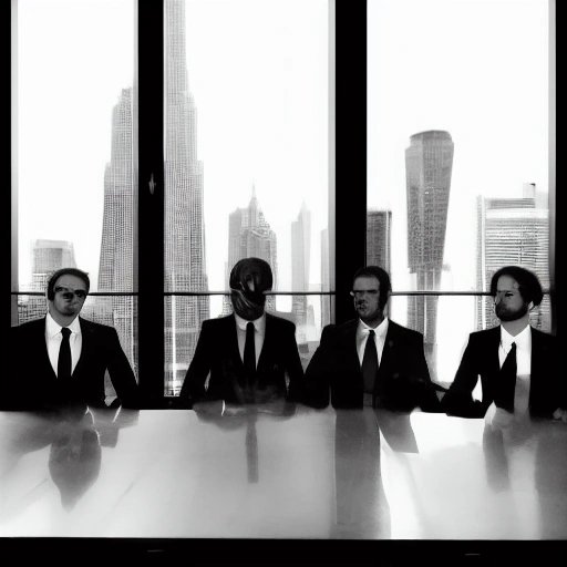 Lobbyists staring at a confusing piece of paper