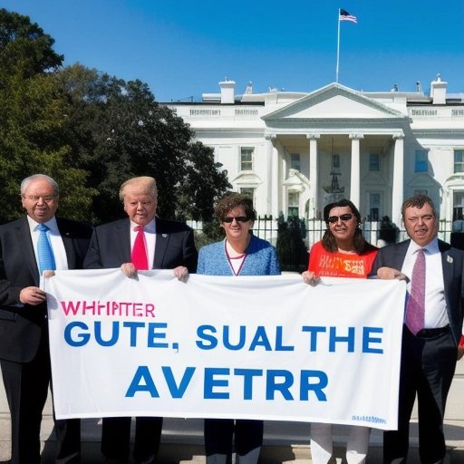 Protestors outside the White House