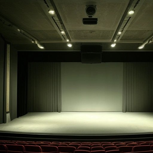 Empty theater stage
