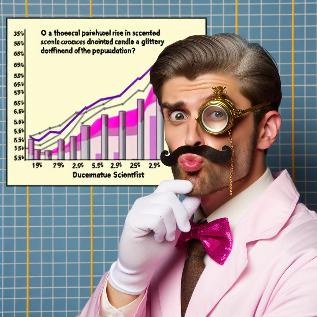 Dr. Fictitious N. Fabricated wearing a glittery monocle.