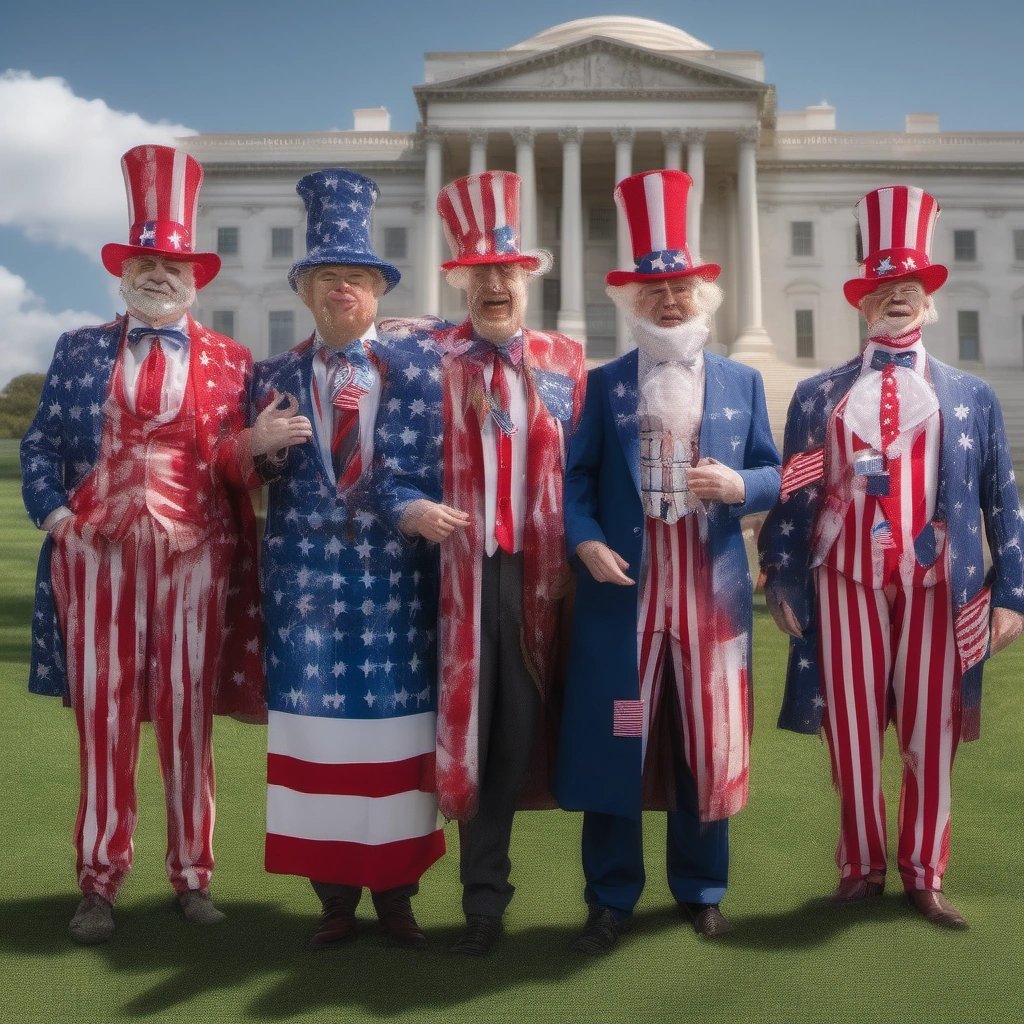 Welsh politicians in front of the United States Capitol