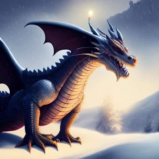 Skyrim dragon illustration