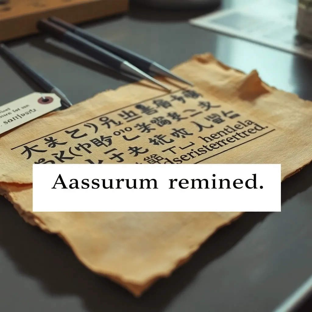 Papyrus memo: “Reminder: grind the leftovers. The king hates clutter.”