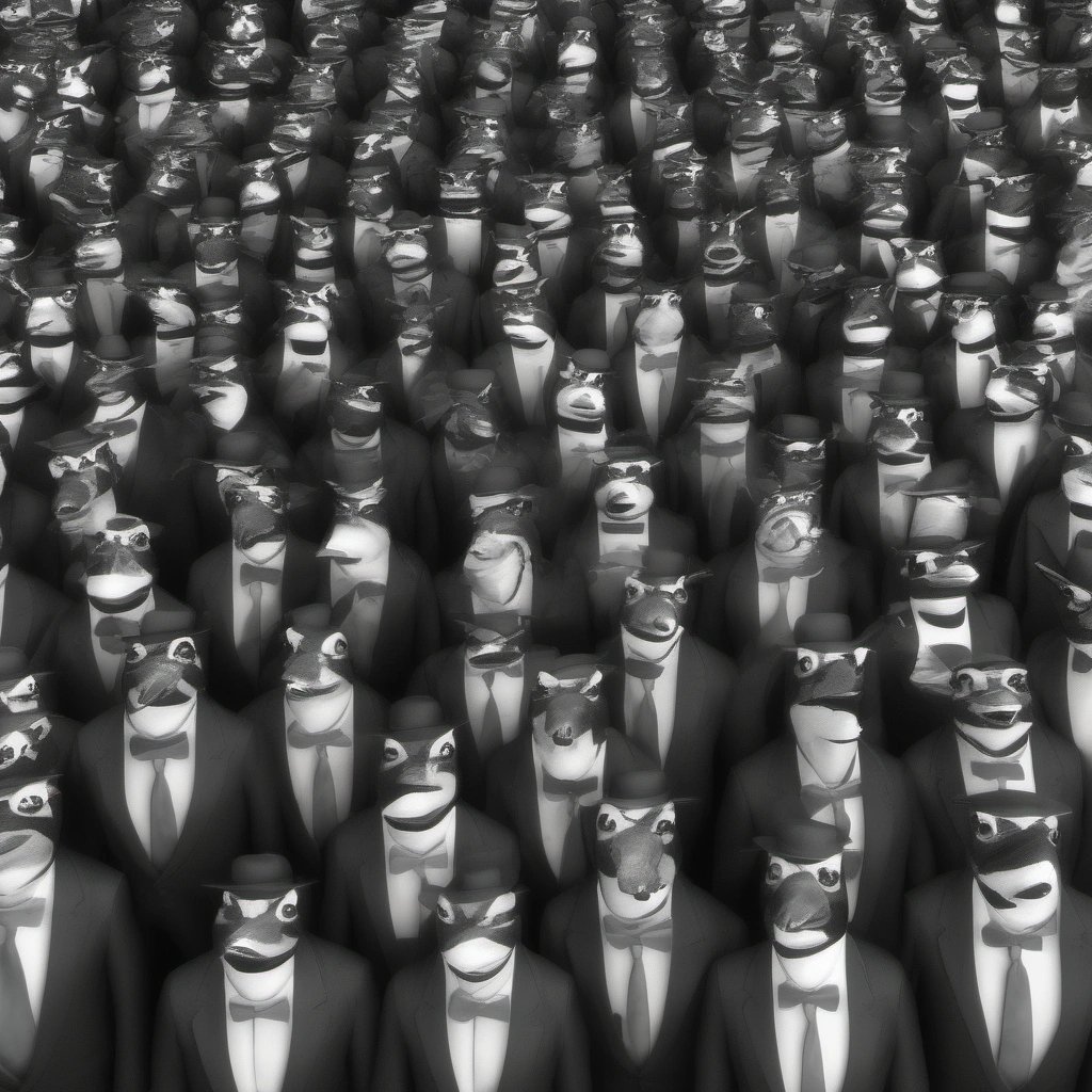 Wall Street bowing to penguins