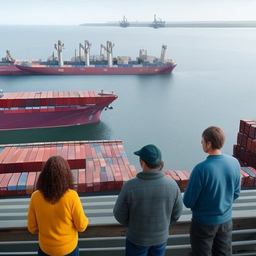 Family meeting at the shipping dock