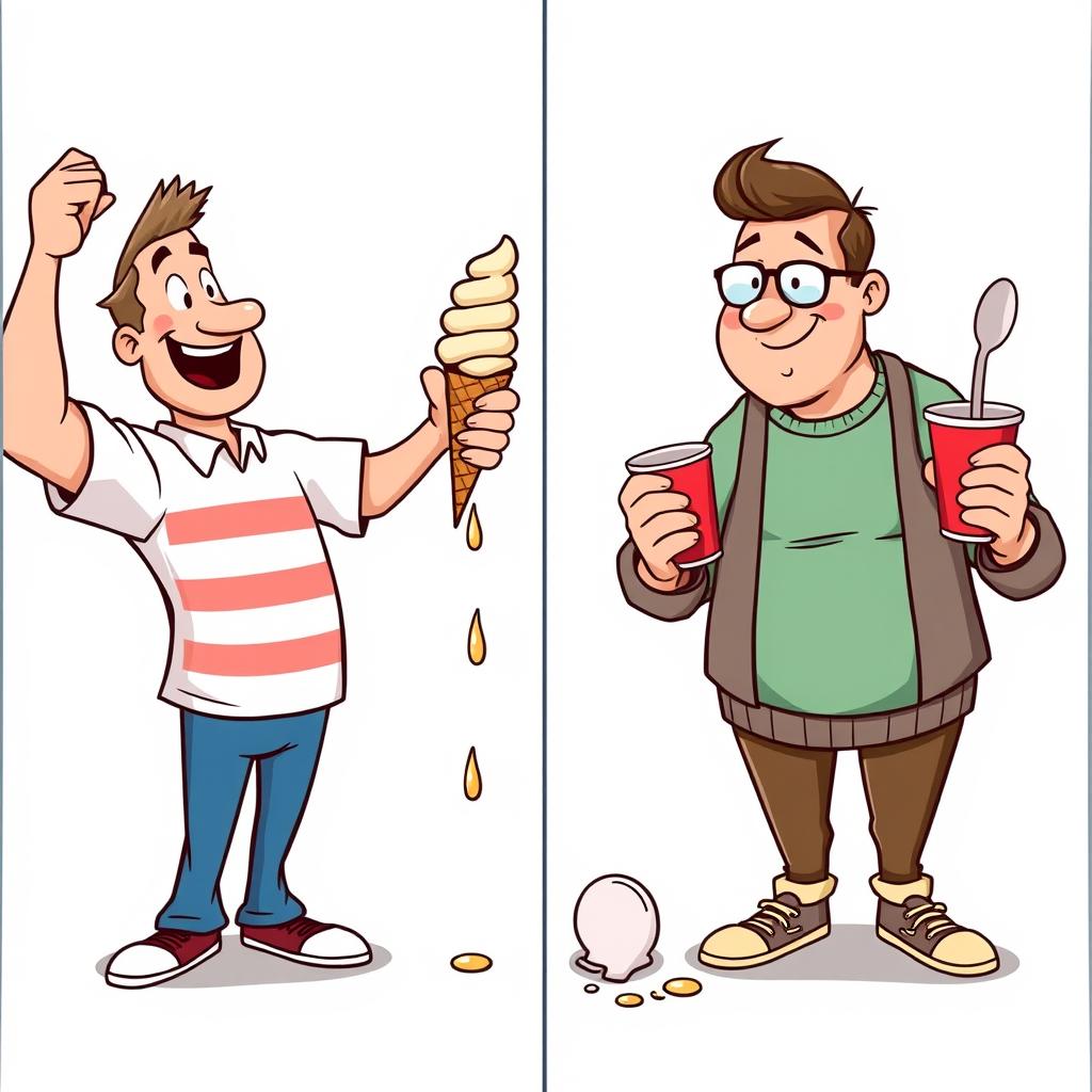 Cone vs cup: identity politics, but dessert