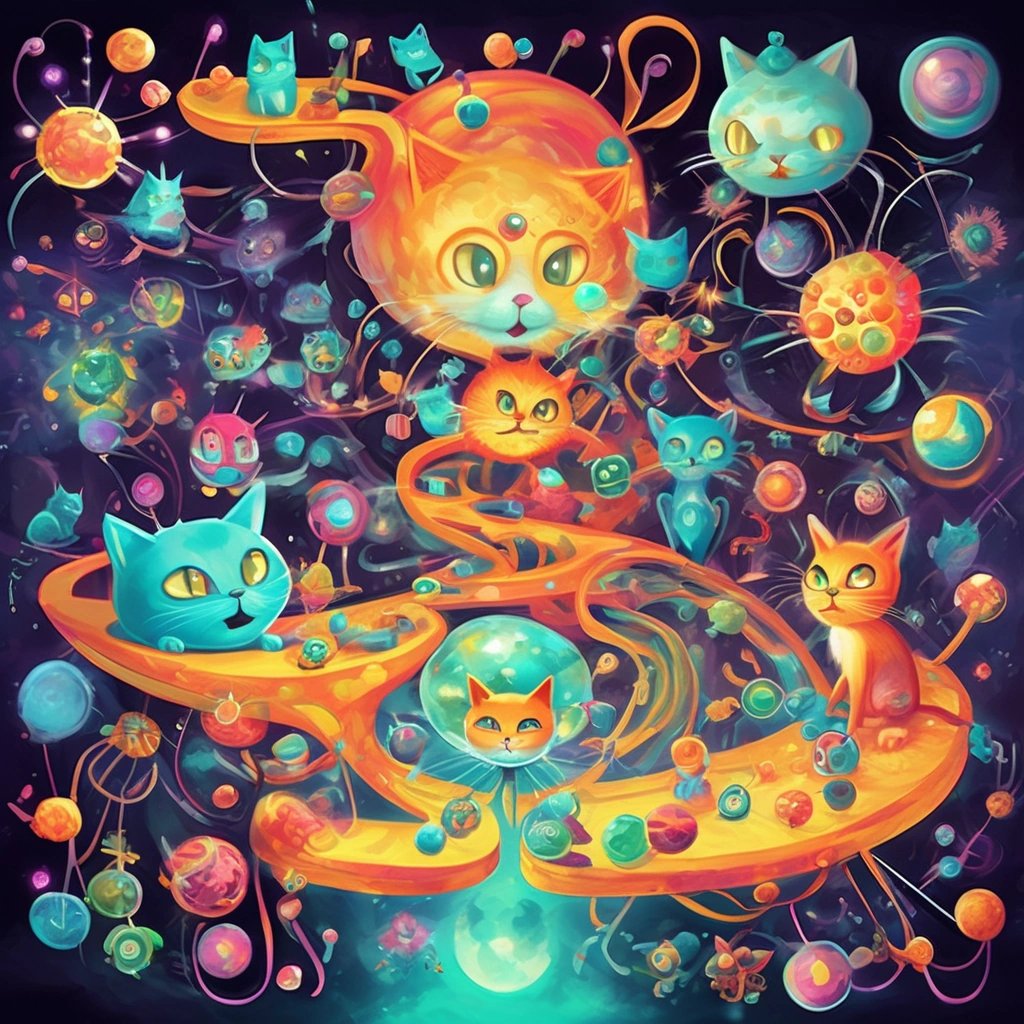 Microscopic cats transforming atomic structure