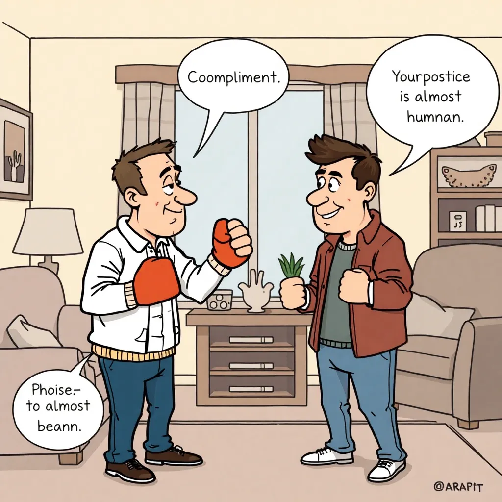 The “carrot” safe word in action: instant pivot to awkward compliments