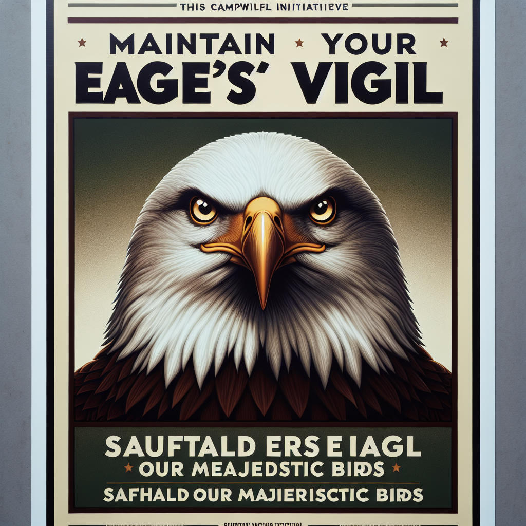 'Eagle Eyes on Trump' campaign poster.