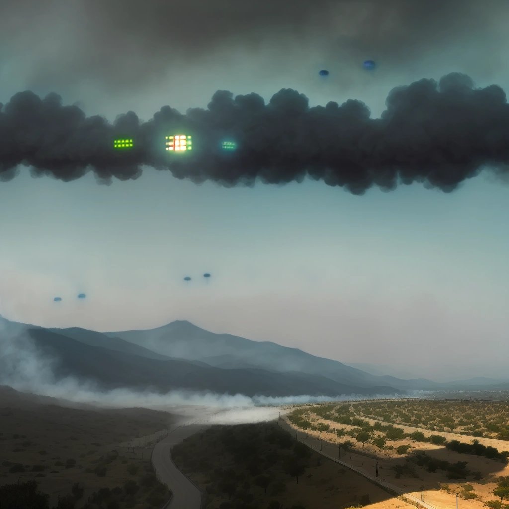 UFOs flying over Mexico's border