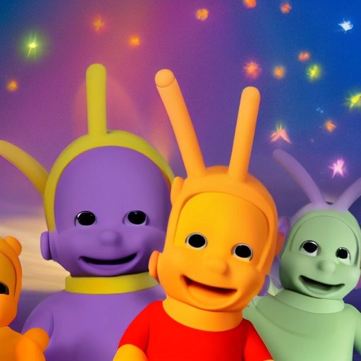 Teletubbies group portrait