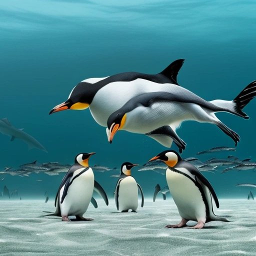 Penguins trying to fight back against the fish