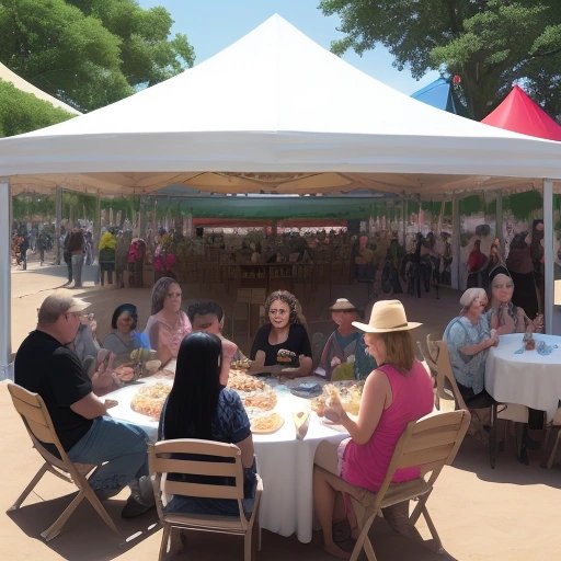 Diverse crowd enjoying non-car related activities at Goodwood Festival of Speed