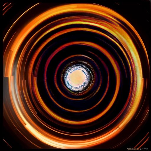 Smoke in Fibonacci spiral