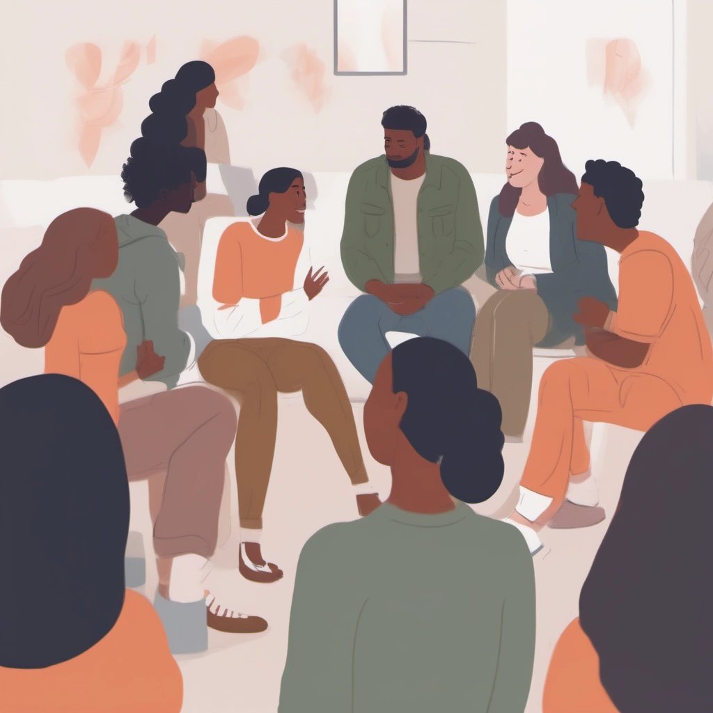 Support group gathering