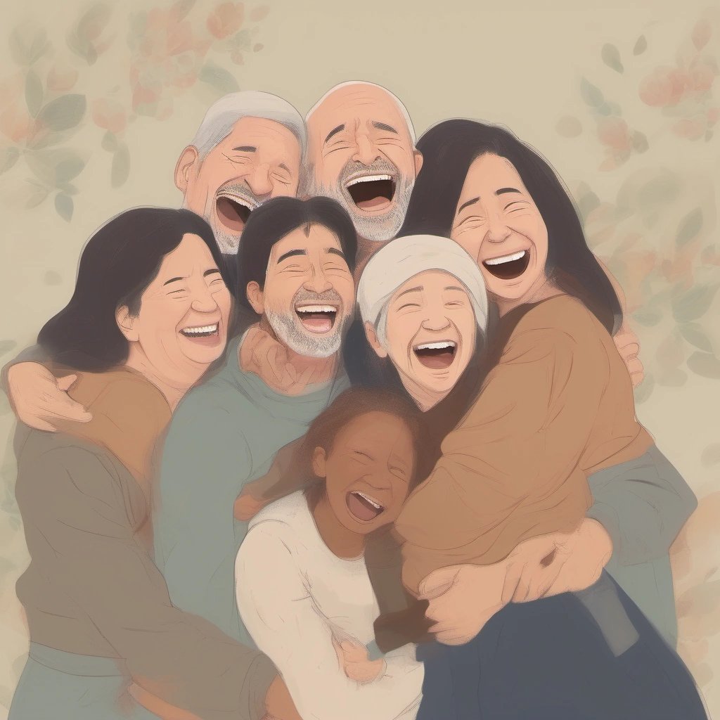 Reunited family