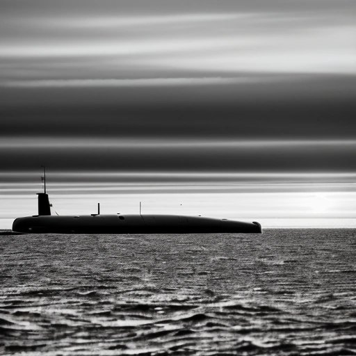 Submarine in the Arctic