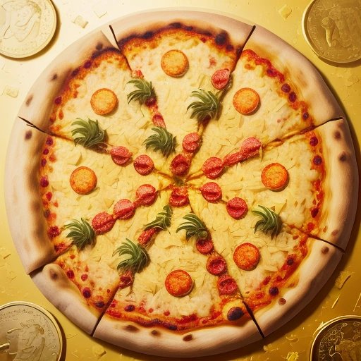 Pizza with pineapple toppings