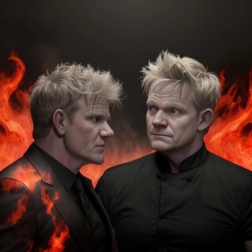 Gordon Ramsay negotiating with the Devil